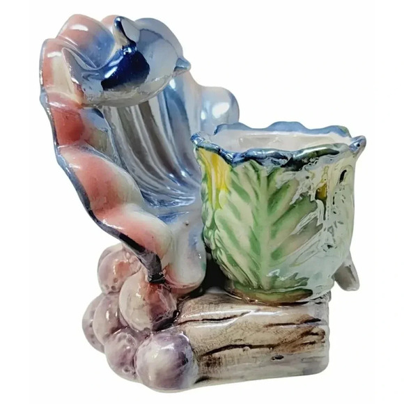 Vintage Baby Dolphin Lustreware Candle Holder - Picture 4 of 9